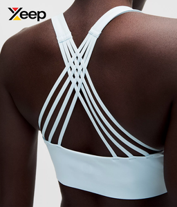 เสื้อชั้นในกีฬาโยคะคุณภาพสูงสำหรับผู้หญิง XEEP รุ่น XC-SB-117 แบบเรียบง่าย ระบายอากาศได้ดี สายปรับได้ แผ่นรองถอดออกได้ รองรับได้ดี - Product Image 4