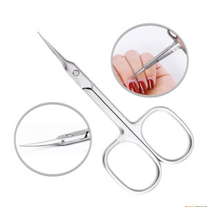 Tijeras para Uñas de Acero Inoxidable, Curvas y Afiladas, para Manicura y Pedicura, Pequeñas, para Arte de Uñas, Nuevo Producto, Mejor Precio - Product Image 1