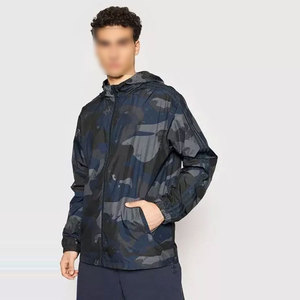 Premium Quality OEM Service Unisex Hooded <b>Canvas</b> Zipper Plus Size Waterproof Windbreaker Jackets Low Price Front Logo - Product Image 2