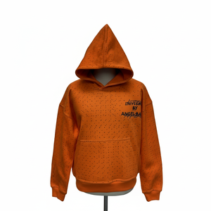 Sudadera con capucha para hombre, personalizada con logotipo, muy demandada, con bordado personalizado, fabricada en fábrica, precio económico, con pedrería en toda la superficie. - Product Image 3