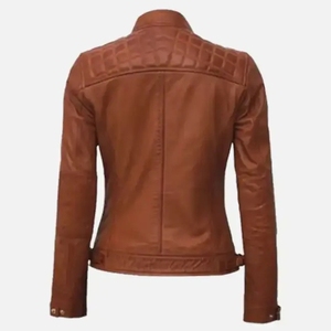 Chaleco de Motociclista de Punto para Mujer, Estilo Vintage, Transpirable, de Cuero Genuino Negro y Lona, con Botón Frontal, Personalizado, en Oferta - Product Image 2