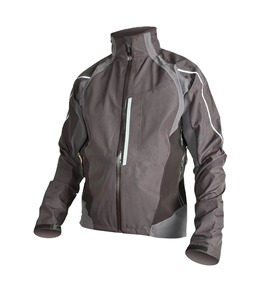 Veste de cyclisme pour hommes, imperméable, coupe-vent, réfléchissante, respirante, pour VTT, rouge et noir - Product Image 2