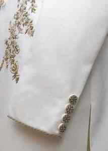 Traje de Lujo para Hombre, Salwar Kameez, Estilo Indio Pakistaní, para Novio, Vestido Real para Boda, con Bordado Intenso, Atuendo Étnico, Protección Solar, Antiarrugas - Product Image 2