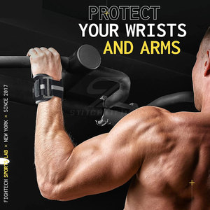 Service OEM, Dernier Design, Crochets plats pour musculation, Entraînement de fitness, Crochets de musculation avec support de poignet - Product Image 6