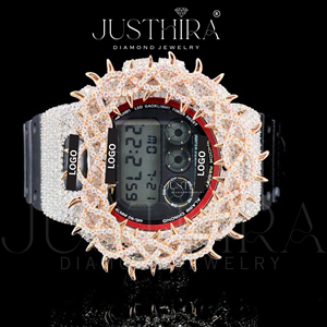 Reloj de Lujo con Bisel de Diamantes Moissanite VVS, Estilo Hiphop, Plata 925, Unisex, para Bodas y Eventos - Product Image 2