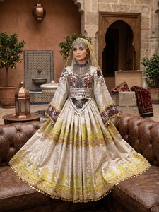Robe de nikkah blanche afghane pour la mariée, maxi afghane pour mariage zarylbyhina - Product Image 5