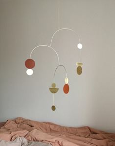Decoración Móvil Metálica Abstracta Moderna para Colgar en el Techo, para Dormitorio, Sala de Estar, Arte Minimalista, Pieza Decorativa - Product Image 1