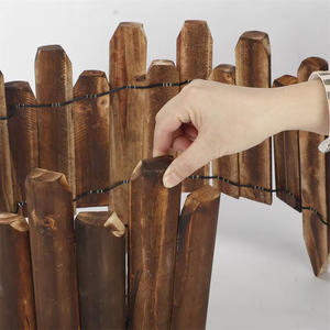 Borde de madera de medio tronco rentable: valla de borde perfecta para jardines y espacios al aire libre - Product Image 5