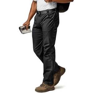 Pantalones de Trabajo de Algodón para Hombre, Transpirables, Color Caqui, Cierre de Botones, Estilo Casual - Product Image 4