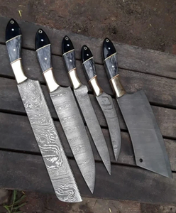 Restaurant Grade Damascus Steel Chef <b>Knife</b> <b>Set</b> Hardwood Handle Professional Kitchen Tools OEM ODM Wholesale Supplier - Product Image 2