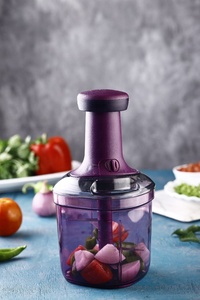Prensa Manual procesador de alimentos licuadora cuchilla rebanadora ajo Vistaar empuje mano cebolla picadora cocina cortador de verduras picadora de carne - Product Image 4