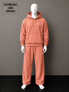 Conjunto de 2 piezas personalizado de ALTA CALIDAD, tejido grueso de 350GSM 400GSM 450GSM, sudadera con capucha y pantalones deportivos unisex de tejido técnico grueso y holgado. - Product Image 5