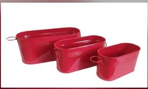 Bac à plantes moderne en métal avec finition thermolaquée, construction durable pour utilisation au sol, taille et poids personnalisables - Product Image 4