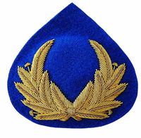Parche/Insignia de Lujo con Hilo de Oro y Lentejuelas Bordadas con Logotipo Personalizado, con Imperdible y para Coser, Resistente al Agua, Efecto 3D en Relieve para Ropa