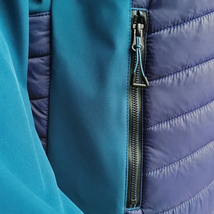 Men's <b>Hooded</b> Puffer <b>Jacket</b> Lightweight Winter Warm <b>Padded</b> Quilted Zip Up Color Block Outdoor <b>Jacket</b> OEM Supplier - Product Image 5