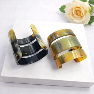 Natural Horn Color <b>Bangle</b> Bracelet Best Design Buffalo & Ox Horn Jewelry for Weddings <b>Love</b> - Product Image 3