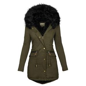 Abrigo largo de lana de borrego para mujer, cálido para invierno, estilo vintage con cremallera y botones, bordado, Elite, nuevo - Product Image 5