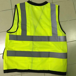 เสื้อกั๊กสะท้อนแสงแบบ Hi-Vis หลายกระเป๋า ระบายอากาศได้ดี ผลิตจากผ้าตาข่าย สำหรับงานก่อสร้าง เสื้อกั๊กความปลอดภัยสูง ขายส่ง รับผลิตตามแบบ OEM - Product Image 6