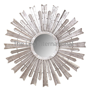 Wholesale Polished Iron Framed Wall Decorative <b>Mirrors</b> Contemporary Style Metal Wall <b>Mirrors</b> for Home Hanging Decor - Product Image 2