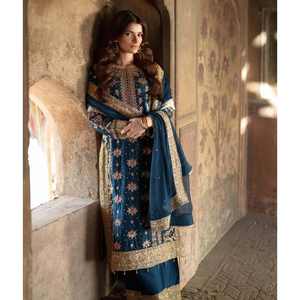 Women's Fancy Top-Bottom and Dupatta <b>Set</b> with Intricate <b>Embroidery</b> Sequence Work - Product Image 5