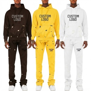 Conjunto Deportivo Unisex con Capucha y Estampado Personalizado, Color Sólido, Ropa Casual, Sudadera y Pantalones Largos, 100% Poliéster, Invierno, Maternidad - Product Image 6