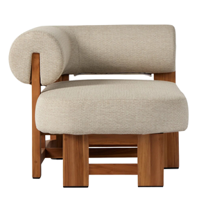 Sillón de Madera de Teca Moderno para Interiores y Exteriores, Sofá Cama de Lujo para Jardín o Patio con Cojín - Product Image 5