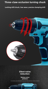 휴대용 20V 브러시리스 드릴 앵글 그라인더 렌치 5-in-1 공구 세트 (목재, 금속 및 콘크리트용 전동 드릴 공구 세트) - Product Image 2