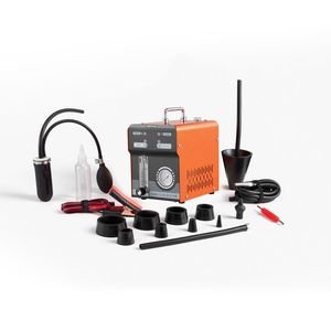 Detector de fugas de humo automotriz con bomba de aire y manómetro, herramienta de diagnóstico clave para sistemas EVAP de 12V CC - Product Image 1