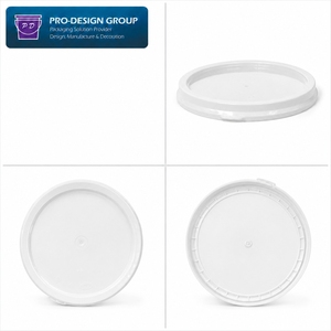 Cubo de plástico de 18L (5 galones) con tapa, impreso por transferencia térmica, personalizable, para almacenamiento de pintura de cemento a base de agua, con asa de hierro - Product Image 5