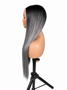Peluca de Cabello Humano Remy Lujosa Gris Plateado Doble Trama Larga y Lisa Vietnamita al por Mayor - Product Image 1