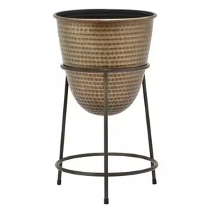 Jardinière galvanisée pour l'intérieur et l'extérieur, pot à plantes décoratif en métal, conteneur à fleurs, décoration pour la maison - Product Image 6