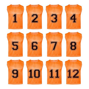 Chalecos de Entrenamiento Pinnies para Niños, Jóvenes y Adultos, Camisetas Numeradas para Fútbol, Chalecos de Entrenamiento Transpirables y Ligeros para Equipos - Product Image 1