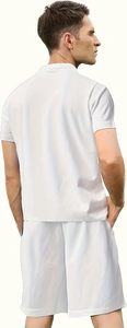 Men's Summer Casual Plus Size Breathable Quick Dry Custom Logo Jogger Shorts <b>Sets</b> Two Piece OEM 100% Cotton - Product Image 4
