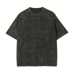 T-shirt personnalisé avec logo frontal, vintage, délavé à l'acide, DTG DTF, coupe classique pour homme, poids lourd, 100% coton, écologique, séchage rapide - Product Image 6