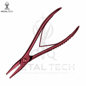 OEM ODM Service Hair Extensions Pliers Flat 100% Stainless-Steel Pliers for Hair Extensions Flat Teeth <b>Clamp</b> for Hair Extension - Product Image 2