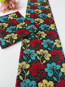 Tela Africana con Estampado de Cera de Senegal, 100% Algodón, Multicolor Vibrante para la Industria de la Moda y Textil - Product Image 6