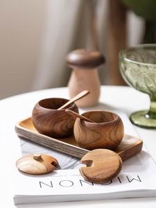 Wooden Salt <b>Jar</b> Farmhouse Style Wooden Seasoning Container <b>Decorative</b> Salt Storage <b>Jar</b> for Modern and Traditional Kitchen Décor - Product Image 4