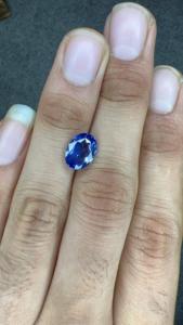 Zafiro Azul Natural de 2.75 Ct, Corte Ovalado, Piedra Preciosa Suelta Certificada, Azul Real, para Joyería Fina al por Mayor - Product Image 2