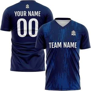 Uniforme de Fútbol de Último Diseño 100% Poliéster, Nuevo Estilo, Profesional para Adultos, Calidad Premium, Color Personalizado, Logotipo Personalizado, Unisex, Secado Rápido - Product Image 1
