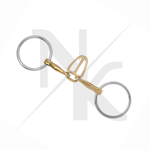 Bridon à anneau lâche en acier inoxydable de qualité supérieure, en argent allemand, accessoires équestres pour chevaux, fournisseur en gros de tapis équestres - Product Image 3