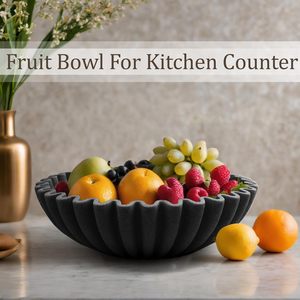 Fruit bowl for kitchen counter, modern fruit bowl, decorative fruit <b>basket</b>, kitchen counter top fruit bowl, <b>large</b> fruit bowl, - Product Image 4