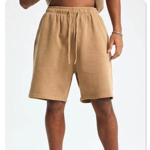 Shorts de bain mi-longs pour hommes en tissu Oxford 100 % coton avec cordon de serrage, écologiques et imperméables, style décontracté - Product Image 6