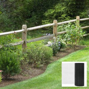 Rete Metallica Saldata Rivestita in Vinile Nero 60 Pollici X 50 Piedi, Maglia 2'' X 4'', 16Ga, Recinzione in PVC per Giardini e Pollai - Product Image 6