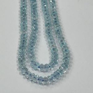 Cuentas facetadas de aguamarina azul natural de alta calidad, transparentes, talladas en cristal, de Madagascar, para la fabricación de joyas. - Product Image 5