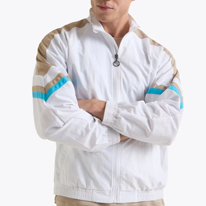 เสื้อแจ็คเก็ตไนลอนผู้ชายสำหรับฤดูหนาว กันน้ำ เป็นมิตรกับสิ่งแวดล้อม แห้งเร็ว คอตั้ง ระบายอากาศได้ดี กันลม รับสกรีนโลโก้ด้านหน้า ขายส่ง - Product Image 1