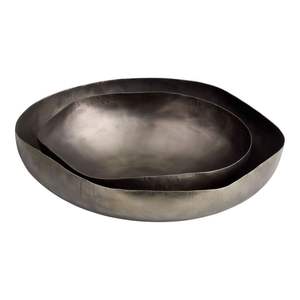 Cuencos Grandes de Latón con Base, Elegantes Cuencos Decorativos para Mesa de Comedor, Eventos, Decoración del Hogar, Cuenco Moderno de Metal - Product Image 5