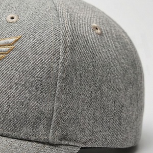 Gorra de Béisbol Orion Gris de Alta Calidad, 6 Paneles, con Logotipo de Escudo de Águila, Ajustada, Unisex, Informal, de Lona - Product Image 5
