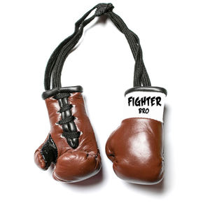 Guantes de Boxeo Miniatura de Cuero Sintético, Decoración para Espejo Retrovisor de Coche, Artículo de Entrenamiento de Boxeo y Karate para Gimnasio - Product Image 6