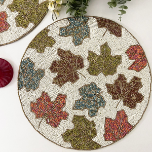 Embroidery Beaded Eco-Friendly Customizable Indian Decorative Dining Home Events Wedding Party Placemats - Product Image 2