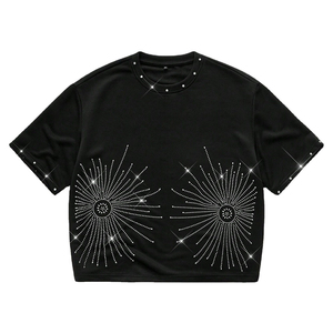 บริการ OEM เสื้อยืดดีไซน์ล่าสุด ผ้าฝ้าย 100% แบบยูนิเซ็กซ์ โลโก้ด้านหน้า ถักทออย่างดี ระบายอากาศได้ดี แห้งเร็ว ไม่ยับ สไตล์สตรีท - Product Image 3